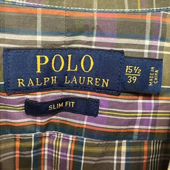 Paulo Ralph Lauren mens button up dress shirt slim fit neck 15 1/2 wedding event - Picture 2 of 8